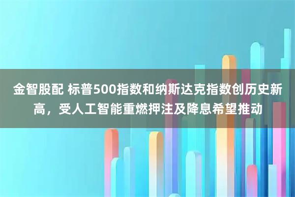 金智股配 标普500指数和纳斯达克指数创历史新高，受人工智能重燃押注及降息希望推动