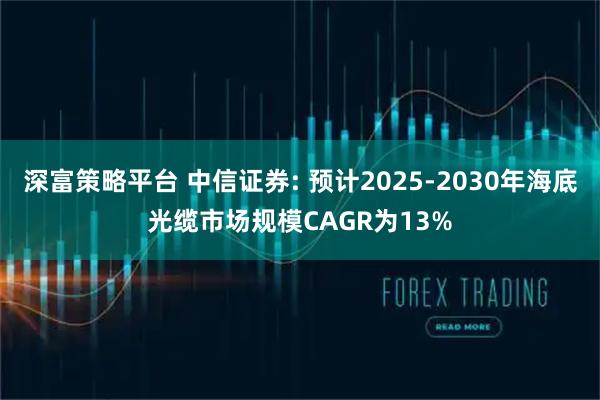 深富策略平台 中信证券: 预计2025-2030年海底光缆市场规模CAGR为13%